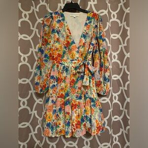 New Corey Lynn Calter multicolor vibrant mini dress in size small